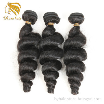 Ali express Luxurious Brazilian Loose Weave Hair Extensions, Customize Logo Own Name Brand Personal Label Hair In Pack